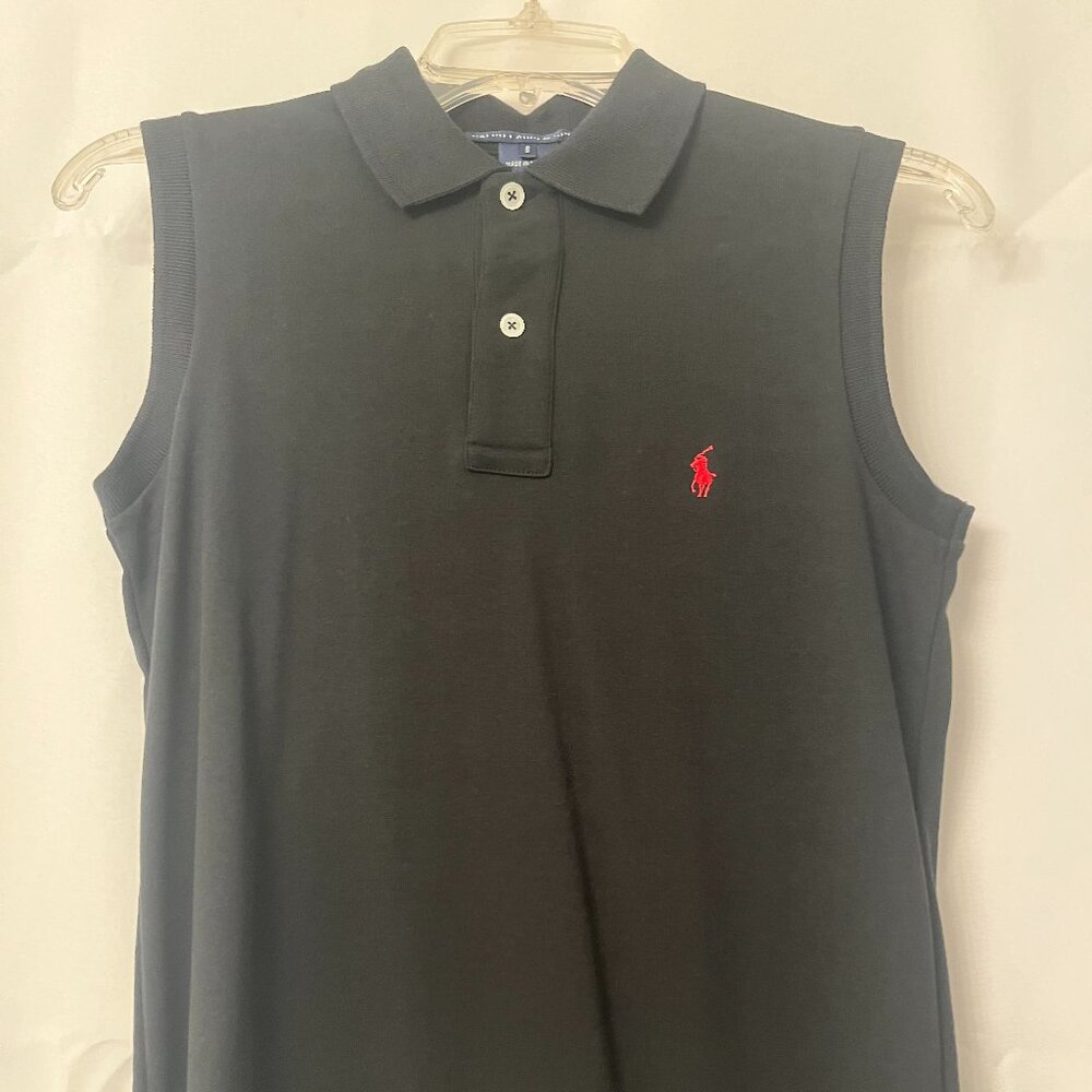 Black Sleeveless Ralph Lauren Polo